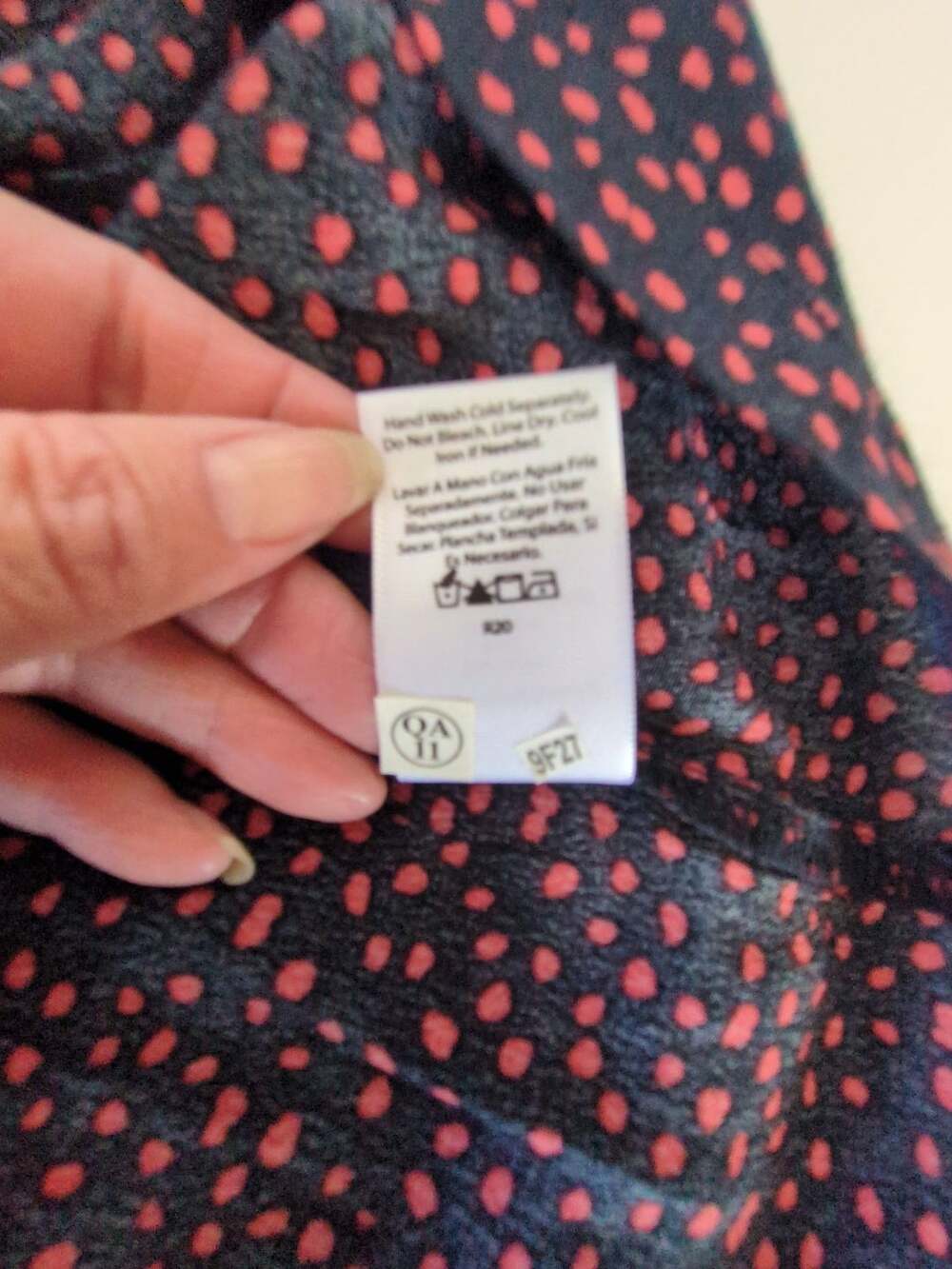 Free Assembly Tiered Maxi Dress Size XS Red Black Polka Dot Tie Sleeve - Picture 7 of 11